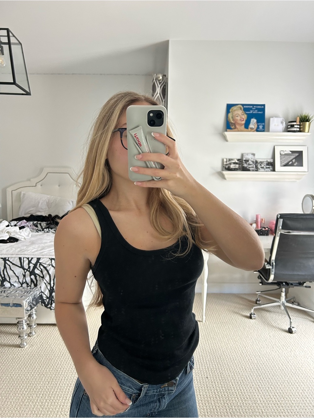 Black Ribbed Tank Top - Classic Sleeveless Tee